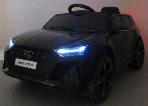 Audi Rs6 Gt Black Akumuliatorinis Automobilio Eva Odos Nuotolinio Valdymo Pultelis