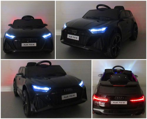 Audi Rs6 Gt Black Akumuliatorinis Automobilio Eva Odos Nuotolinio Valdymo Pultelis