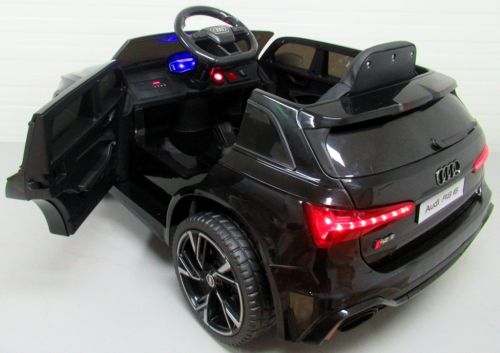 Audi Rs6 Gt Black Akumuliatorinis Automobilio Eva Odos Nuotolinio Valdymo Pultelis
