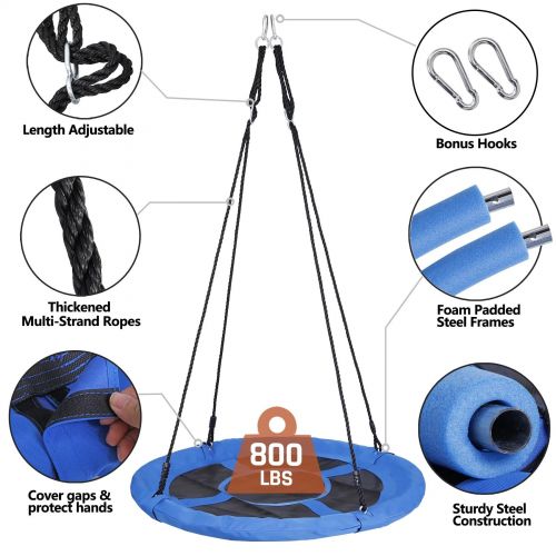 E1 R-sport Blue Sodo Sūpynės "stork's Nest" 100 Cm