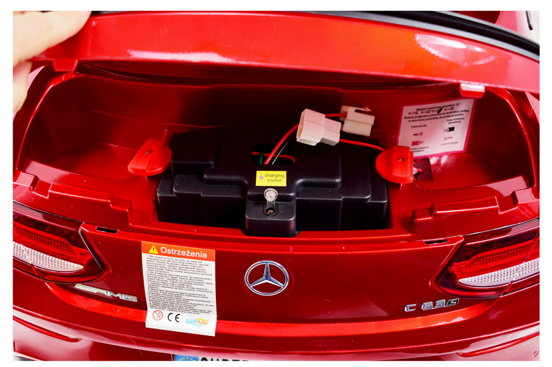 Mercedes C 63 S Coupe, Minkšta Sėdynė , Minkšti Ratai, Esw Sistema, 5 Taškų Saugos Diržai /qy-1588