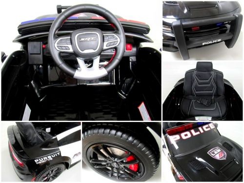Doge Police Srt Black Akumuliatorinis Automobilis Eva Odinis Nuotolinio Valdymo Pultelis