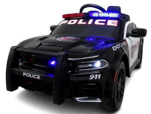 Doge Police Srt Black Akumuliatorinis Automobilis Eva Odinis Nuotolinio Valdymo Pultelis