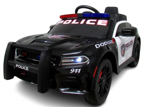 Doge Police Srt Black Akumuliatorinis Automobilis Eva Odinis Nuotolinio Valdymo Pultelis