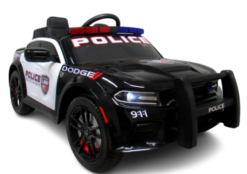 Doge Police Srt Black Akumuliatorinis Automobilis Eva Odinis Nuotolinio Valdymo Pultelis