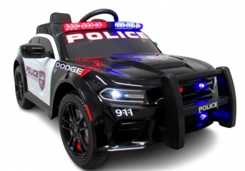 Doge Police Srt Black Akumuliatorinis Automobilis Eva Odinis Nuotolinio Valdymo Pultelis