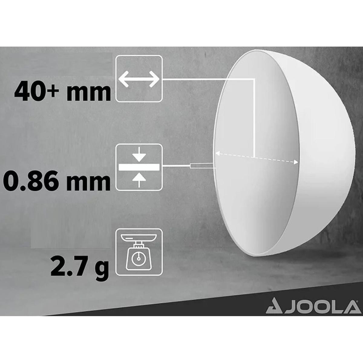"joola Pro 3 Star" Stalo Teniso Kamuoliukai 12 Vnt. Balti