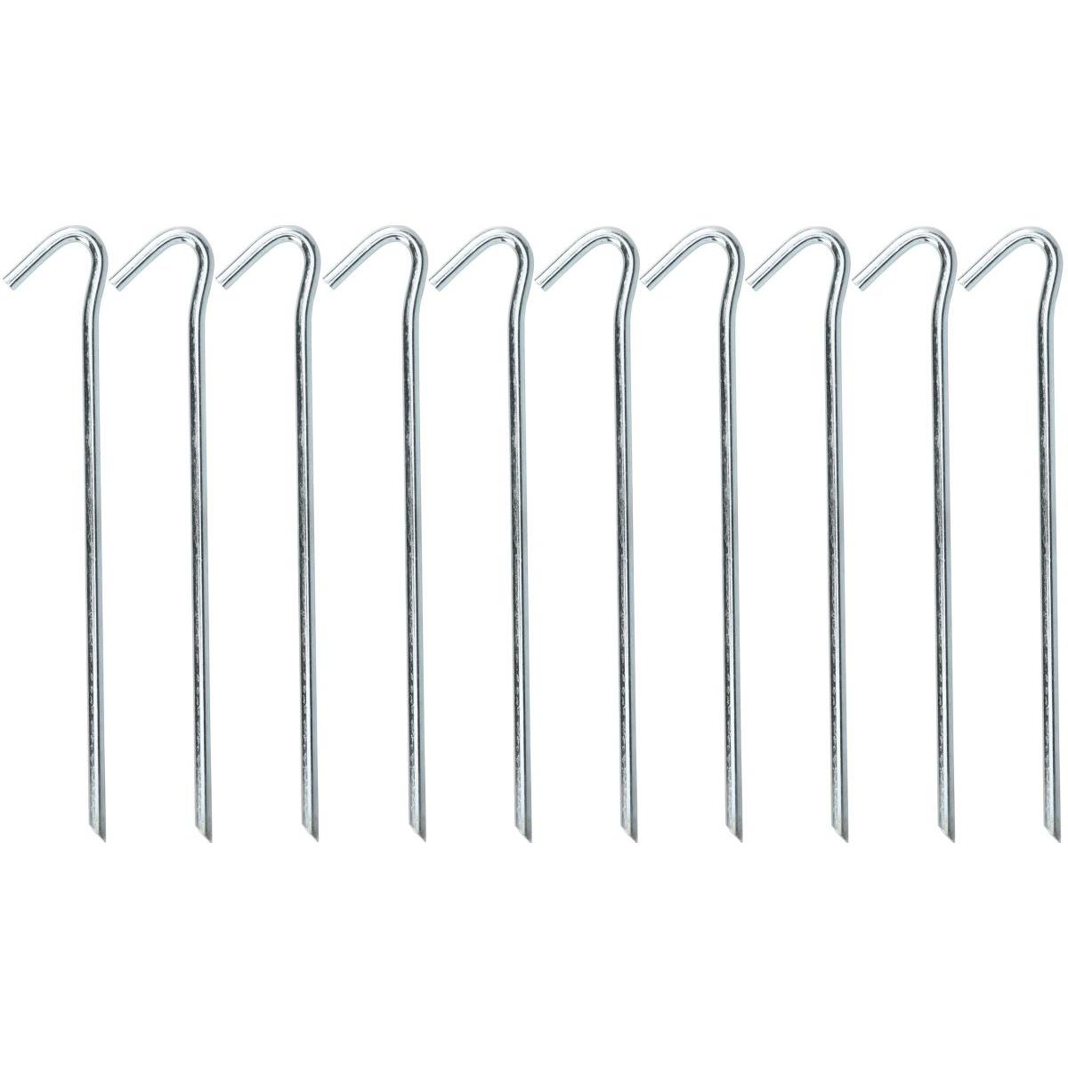 Palapinės Smeigtukai 23cm Kpl. 10vnt. Metalinių Raudonųjų Vinių