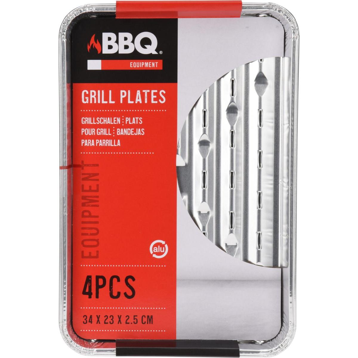 Aliuminio Grill Tabs 34x23cm 4 Paketai