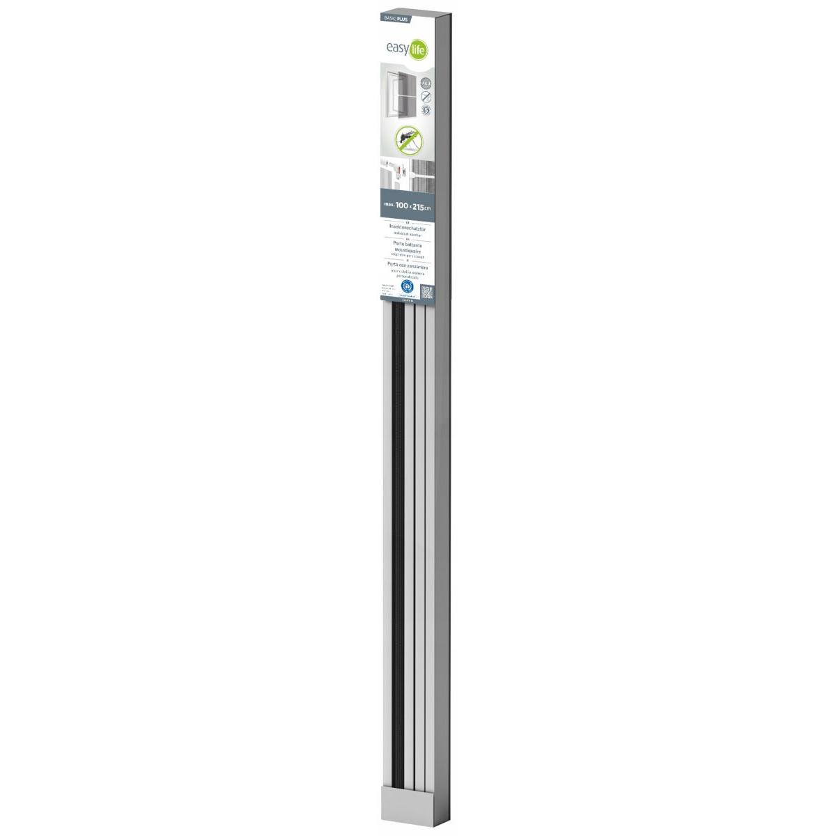Alu Durų Tinklelis Nuo Uodų 100x215 Baltas Basic Plus