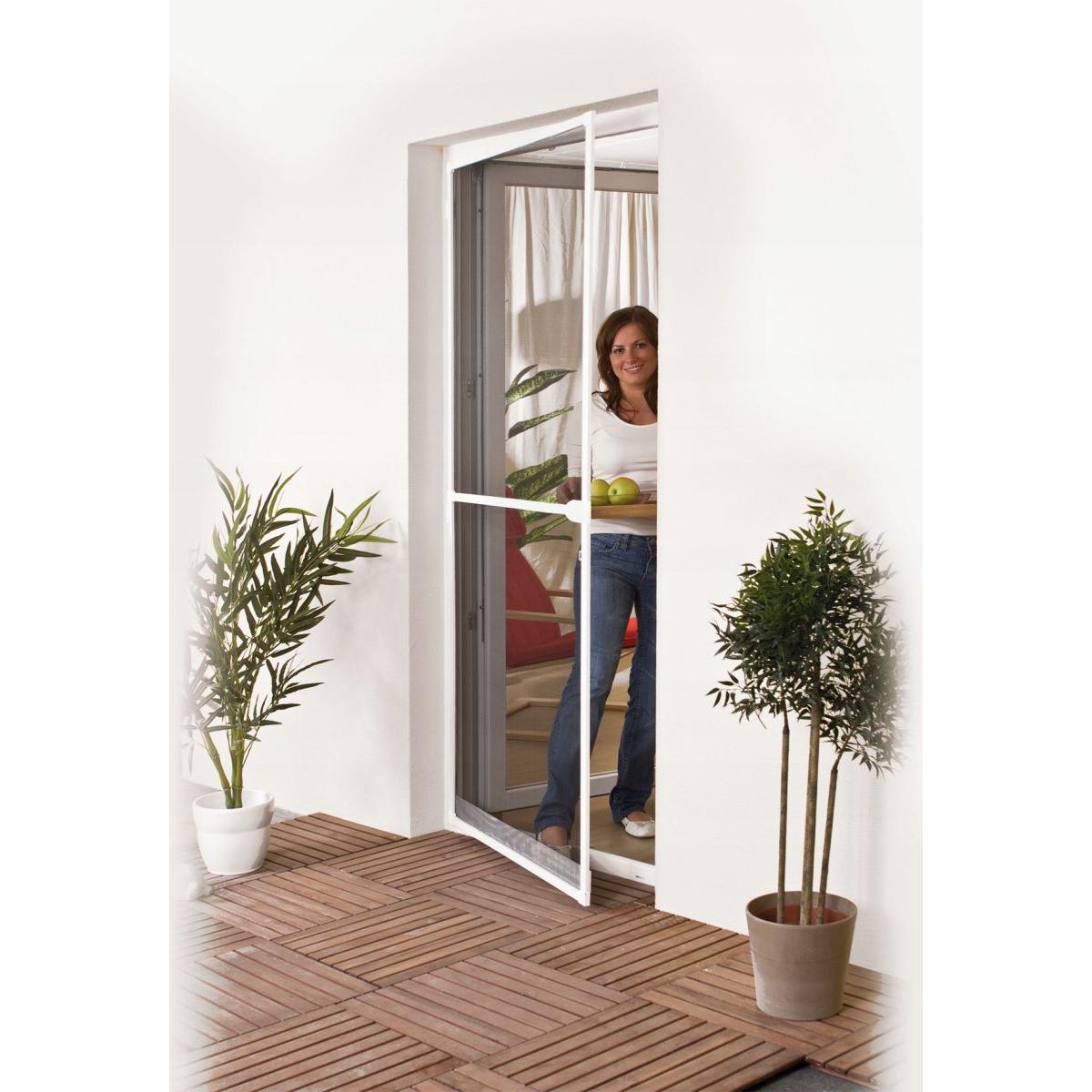 Alu Durų Tinklelis Nuo Uodų 100x215 Baltas Basic Plus