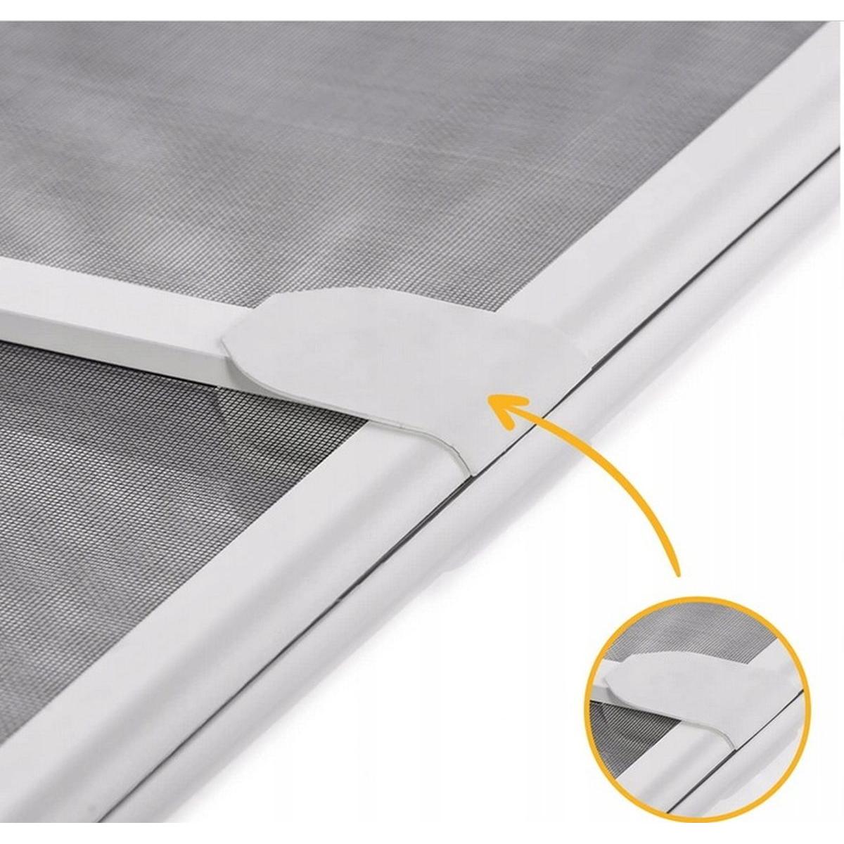 Alu Durų Tinklelis Nuo Uodų 100x215 Baltas Basic Plus