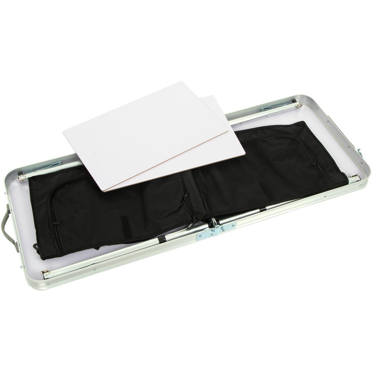 Sulankstomas Turistinis Stalas 120x47x70/62/54cm Su Spinta 33x30x36cm