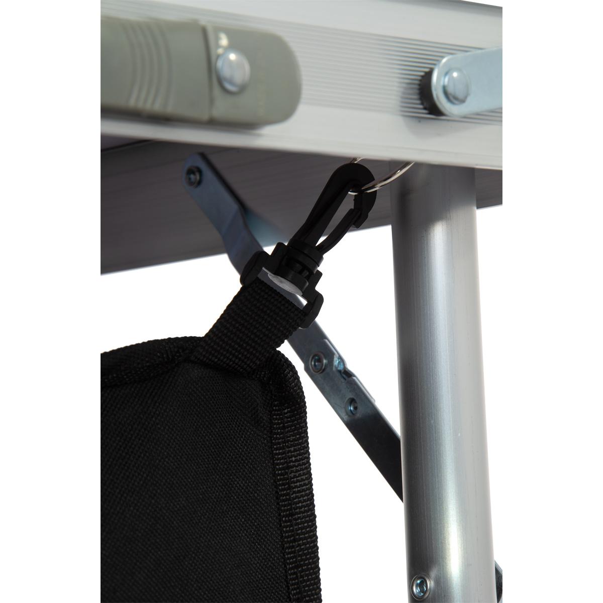 Sulankstomas Turistinis Stalas 120x47x70/62/54cm Su Spinta 33x30x36cm