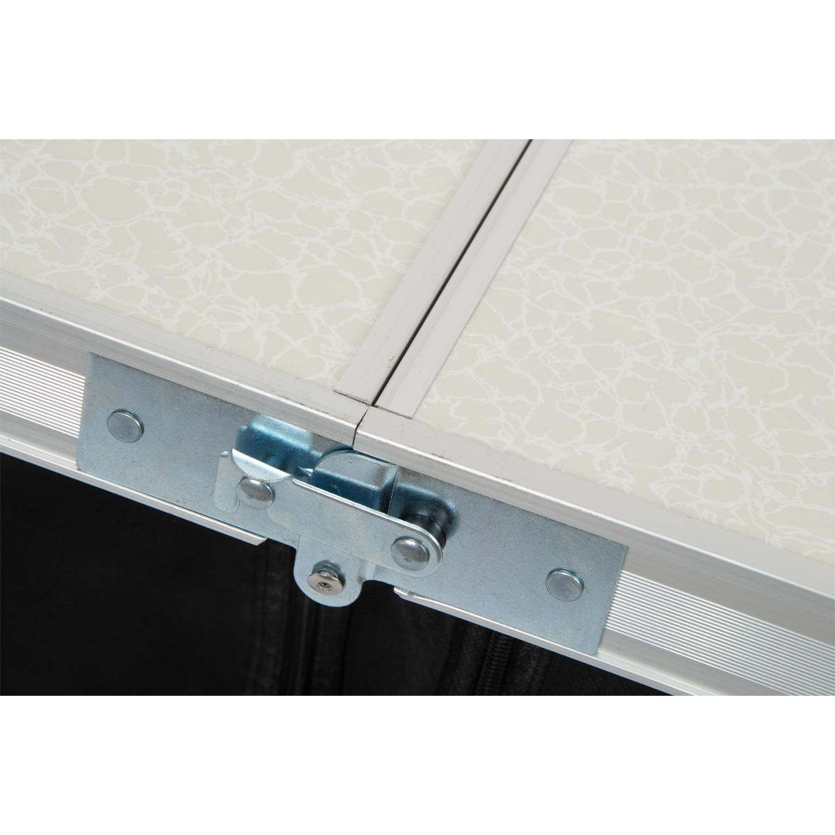 Sulankstomas Turistinis Stalas 120x47x70/62/54cm Su Spinta 33x30x36cm