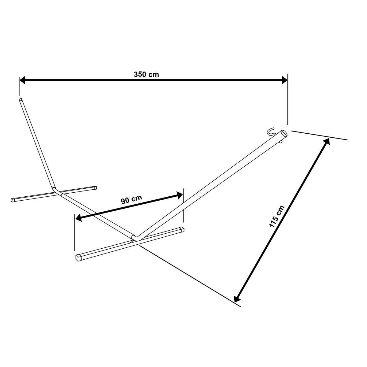 Metalinis Hammota Stovas 374x91x111cm
