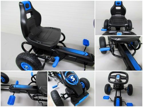 Gokart G8 Blue, Vaikiškas Kartingas, Pripučiami Ratai