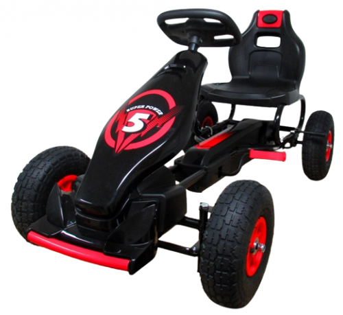 Gokart G8 Red, Vaikiškas Kartingas, Pripučiami Ratai