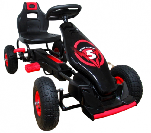 Gokart G8 Red, Vaikiškas Kartingas, Pripučiami Ratai