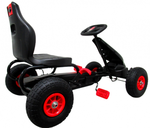 Gokart G8 Red, Vaikiškas Kartingas, Pripučiami Ratai