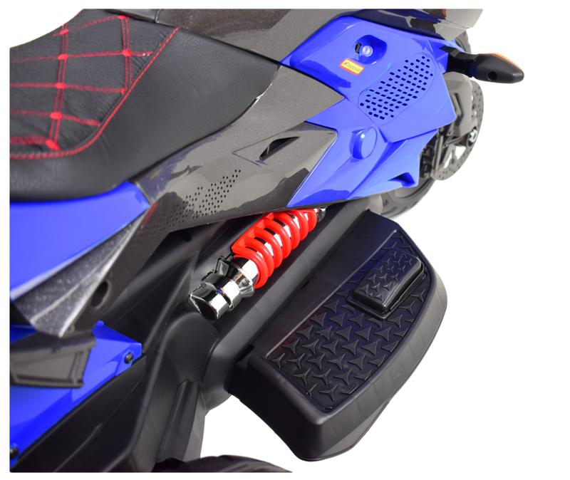 Mega Motociklas 3 Ratai - Minkšti Eva Ratai, Minkšta Dygsniuota Sėdynė/hs-5188
