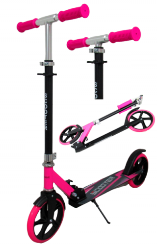 Didelis Motoroleris H5 Pink Sulankstomas R-sport 200 Mm Ratais Iki 100 Kg