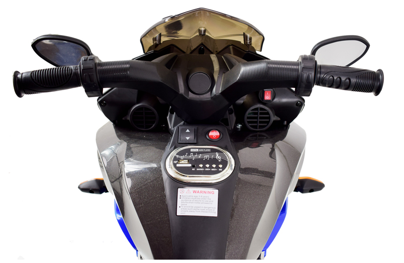 Mega Motociklas 3 Ratai - Minkšti Eva Ratai, Minkšta Dygsniuota Sėdynė/hs-5188