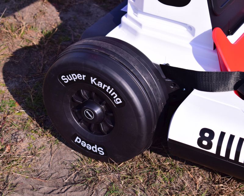 Greitas Išgalvotas Kartingas, Skirtas 12 V Akumuliatoriui, Reguliuojamas - Išplečiamas Rėmas, Itin Smagusbdq-8