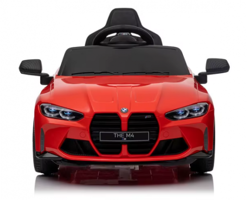 Bmw M4 Red Akumuliatorinis Automobilis Eva Odinis Nuotolinio Valdymo Pultelis