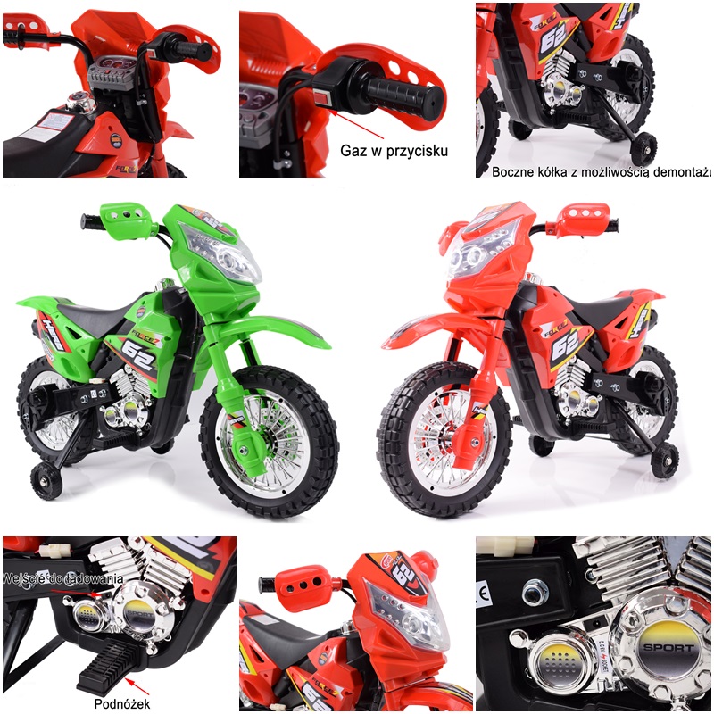 Didelis Motociklas Kryžius 2 Stiprus 2 Su Garsais Ir ś / Zp-3999a