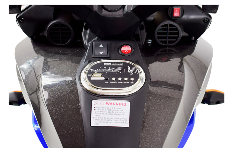 Mega Motociklas 3 Ratai - Minkšti Eva Ratai, Minkšta Dygsniuota Sėdynė/hs-5188