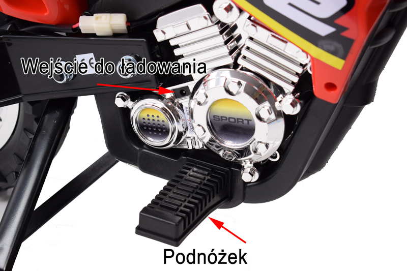 Didelis Motociklas Kryžius 2 Stiprus 2 Su Garsais Ir ś / Zp-3999a