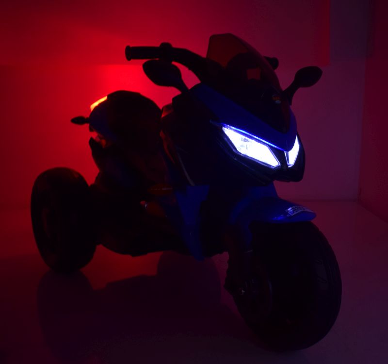 Mega Motociklas 3 Ratai - Minkšti Eva Ratai, Minkšta Dygsniuota Sėdynė/hs-5188