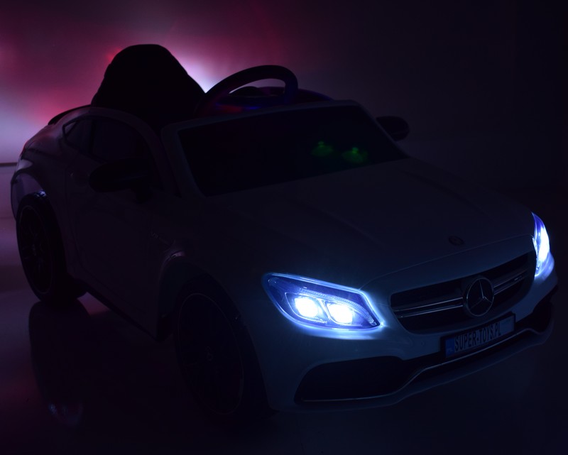 Mercedes C 63 S Coupe, Minkšta Sėdynė , Minkšti Ratai, Esw Sistema, 5 Taškų Saugos Diržai /qy-1588