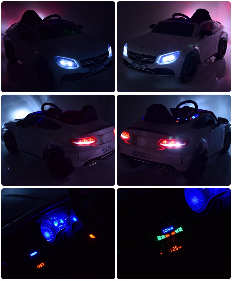Mercedes C 63 S Coupe, Minkšta Sėdynė , Minkšti Ratai, Esw Sistema, 5 Taškų Saugos Diržai /qy-1588