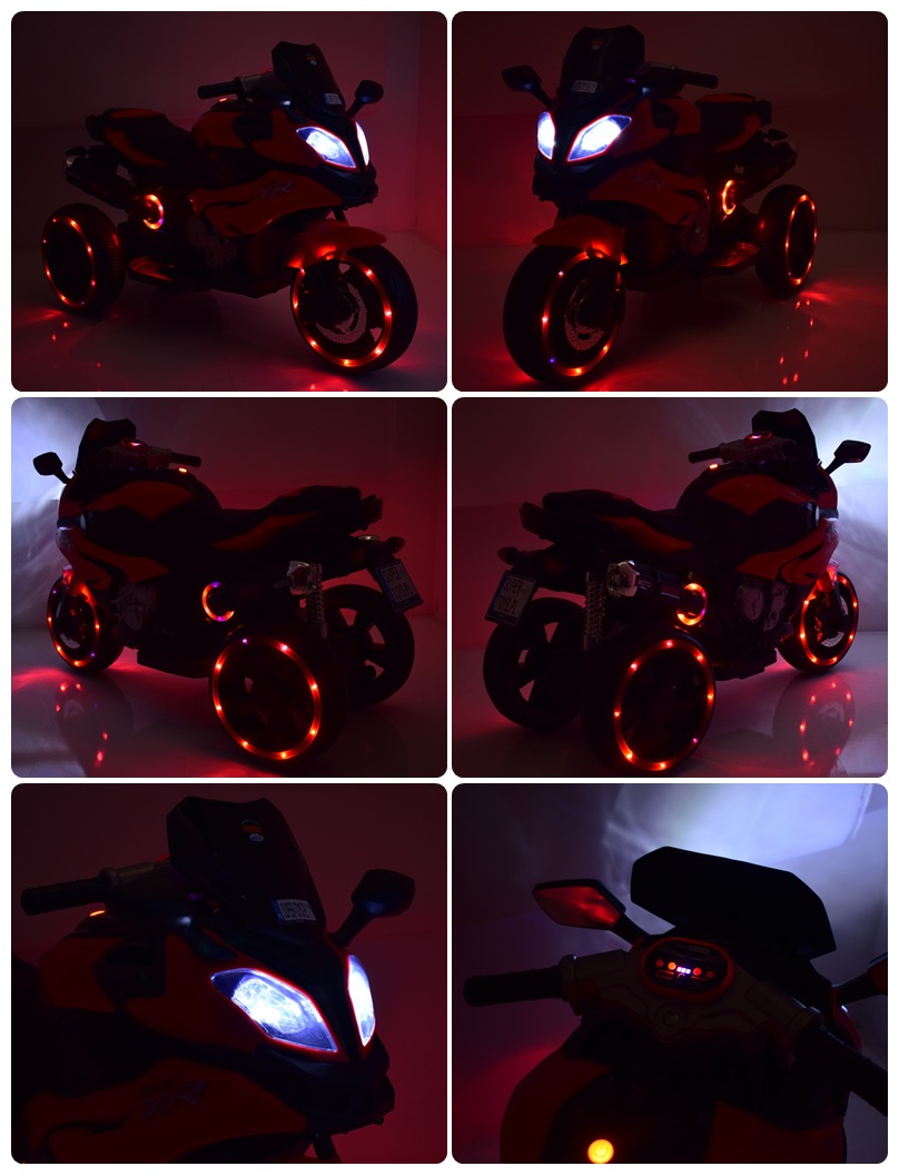 Didelis Motociklas Lenktynininkas Stiprus 2 Išskirtiniai, šviečiantys Ratai/hlx2018