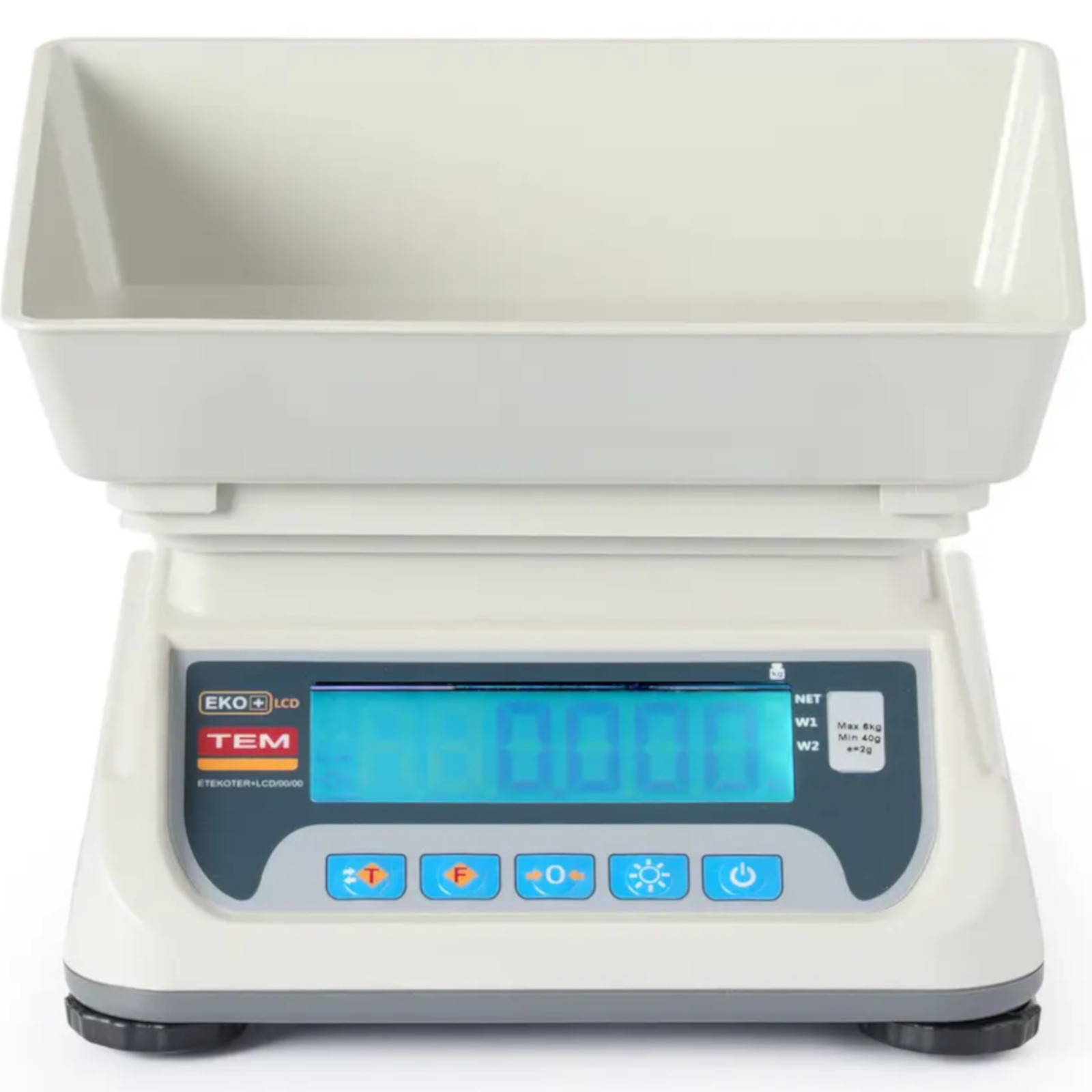 Komercinės Virtuvės Svarstyklės Su Legalizavimo Funkcija M Lcd Rs232 Eco+ 15 Kg / 5 G