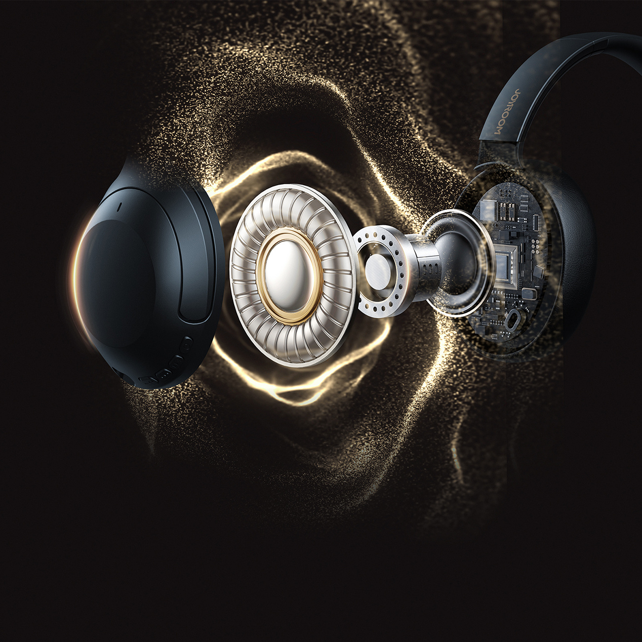 J-head Serijos Jr-jh2 Belaidės Ausinės Su Anc "bluetooth" - Juodos Spalvos