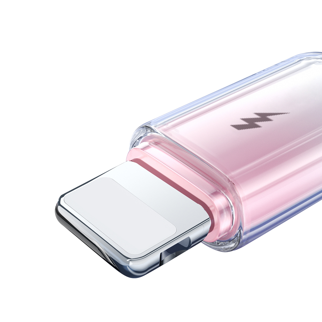 Kabelis "crystal-clear Series 3a Usb-a - "iphone Lightning" 1,2 M - Baltas