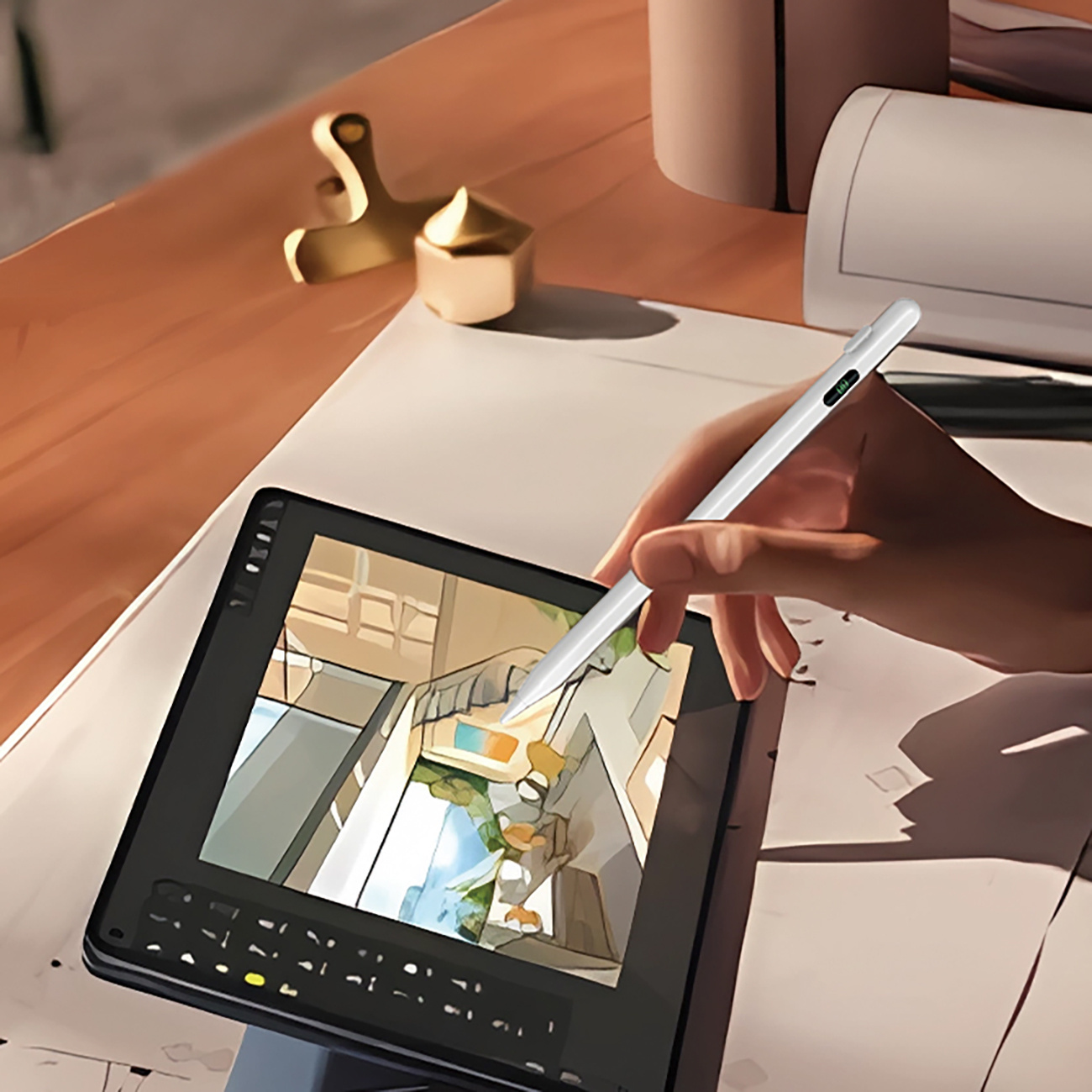 Aktyvus Rašiklis "stylus", Universalus "android" Ir "ios" Usb-c - Baltas