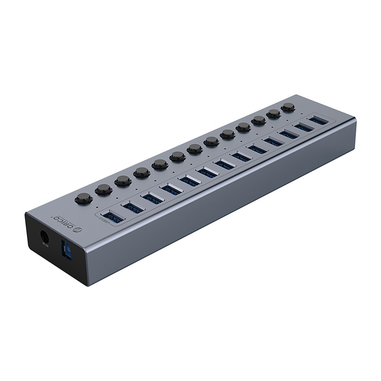 Koncentratorius Bt2u3-13ab Su Jungikliais 13x Usb-a - Pilkas
