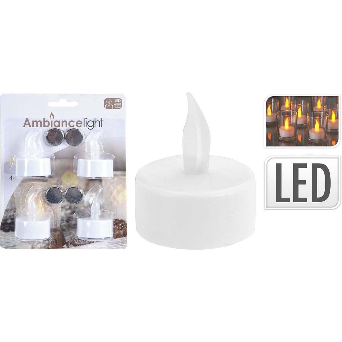 4 Led Arbatinių žvakių Rinkinys
