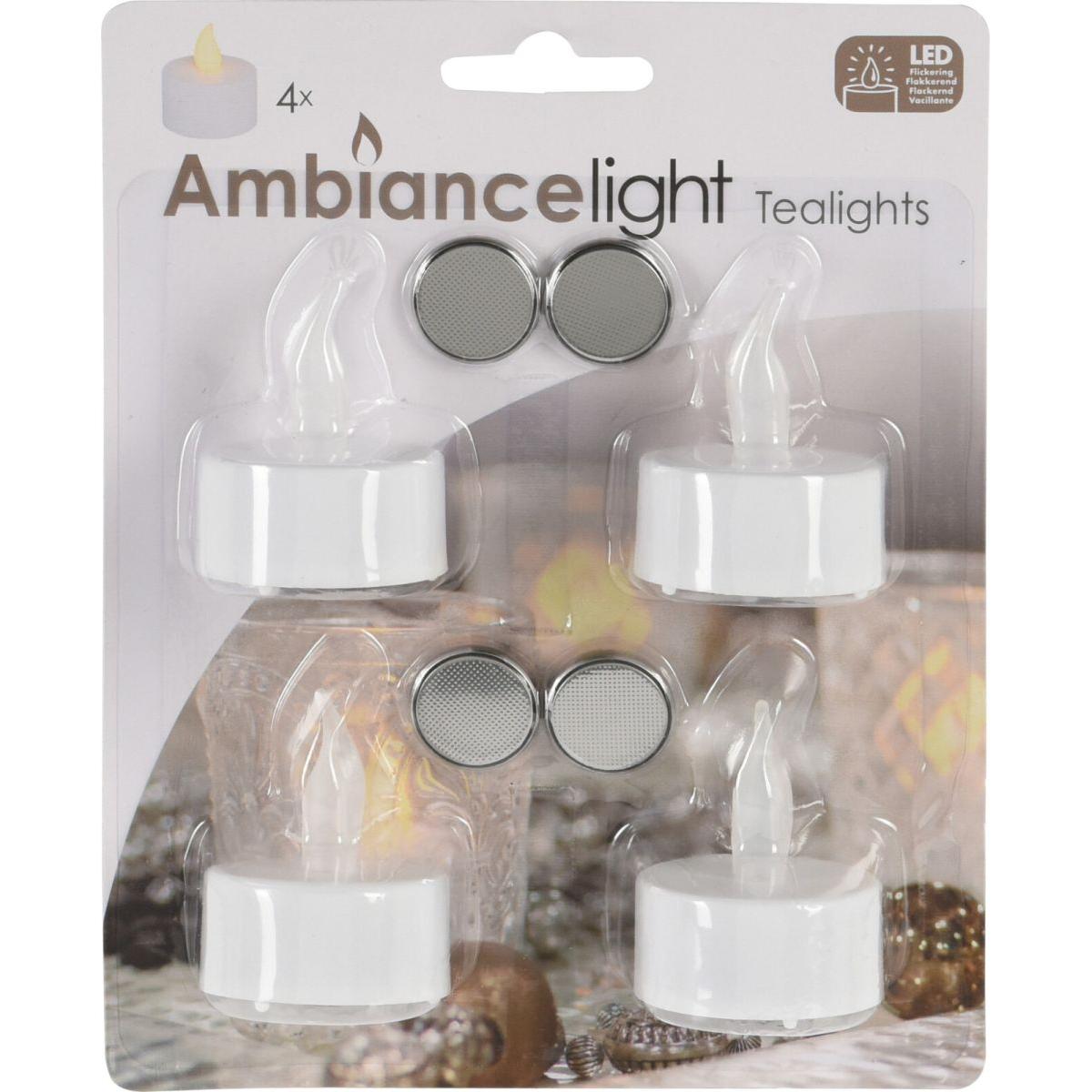 4 Led Arbatinių žvakių Rinkinys