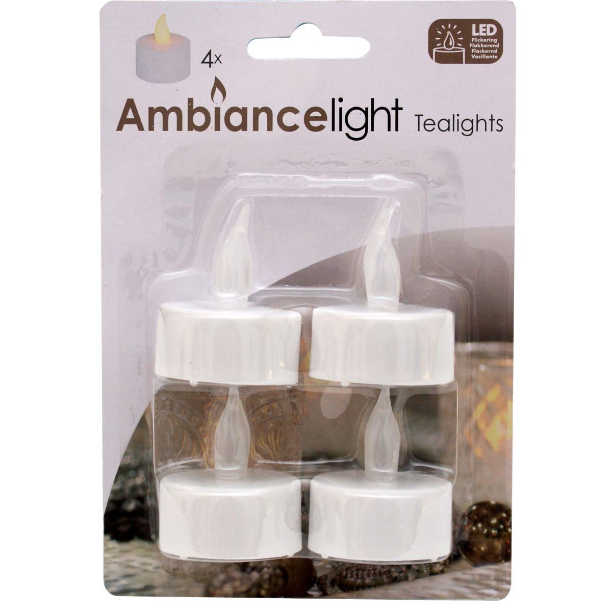 4 Led Arbatinių žvakių Rinkinys