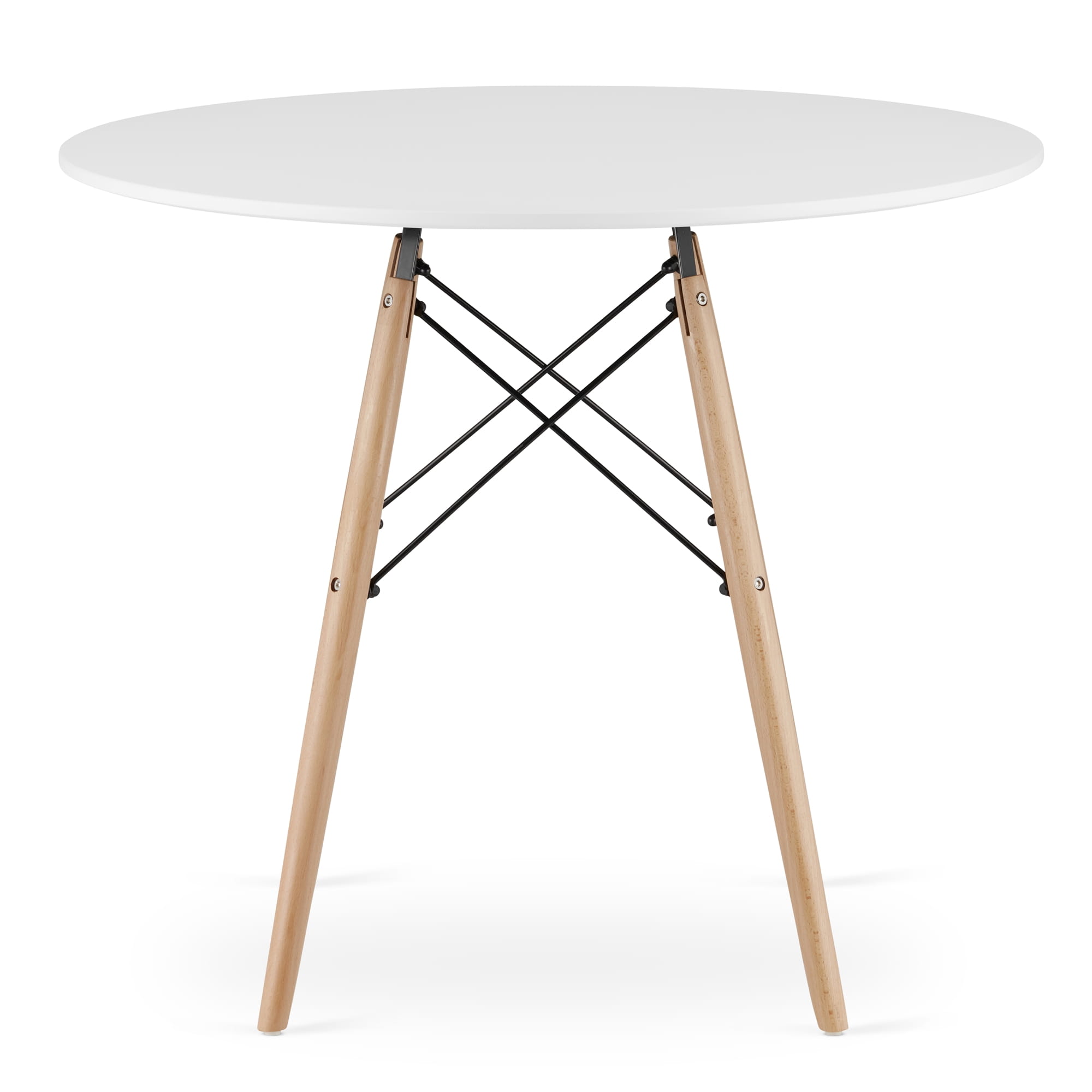 Todi Apvalus 90 Cm Stalas - Baltas