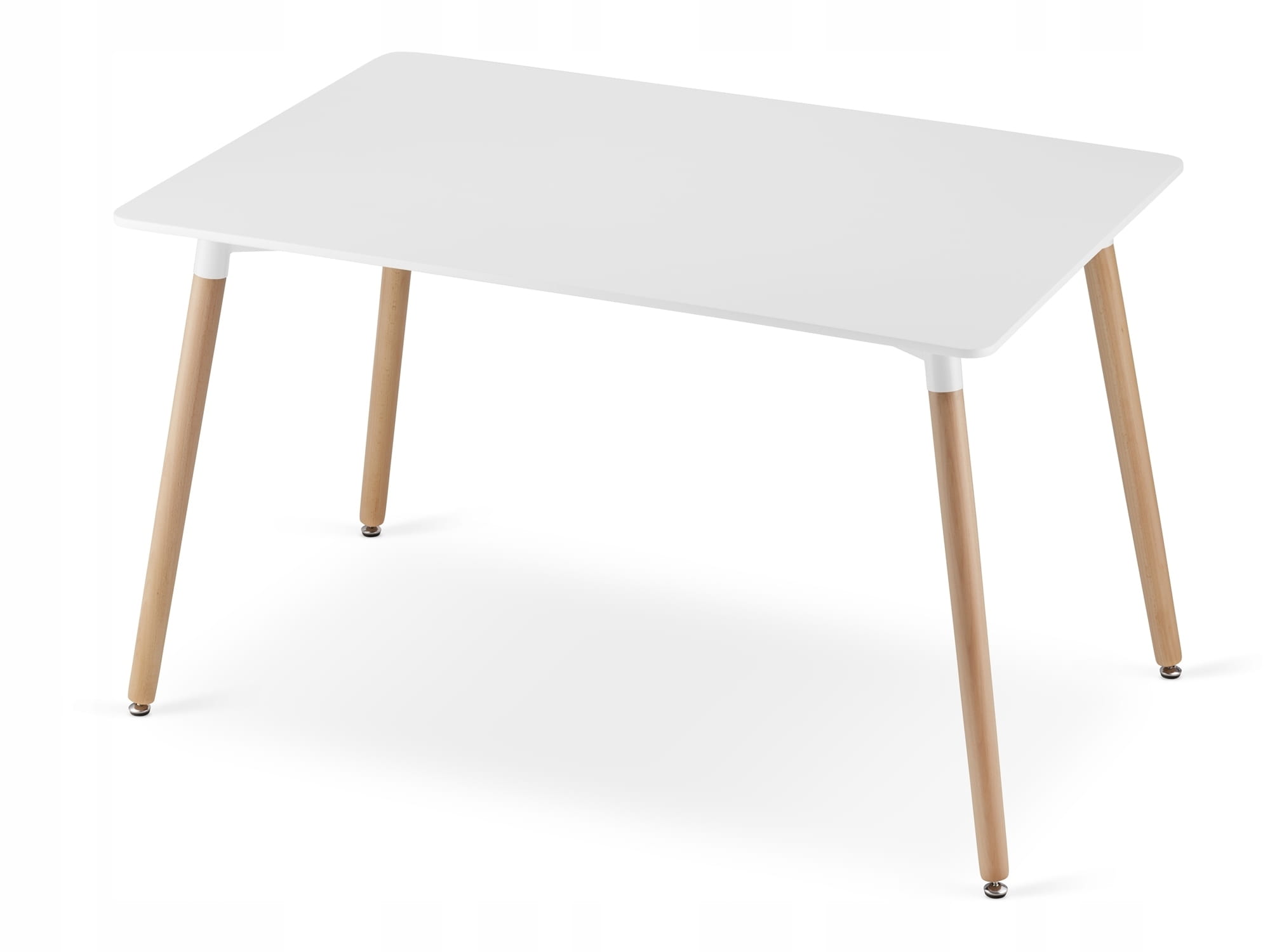 Stačiakampio Formos Stalo Adria 120x80 Baltos Spalvos + 4 Kėdės Lago Juodos Spalvos