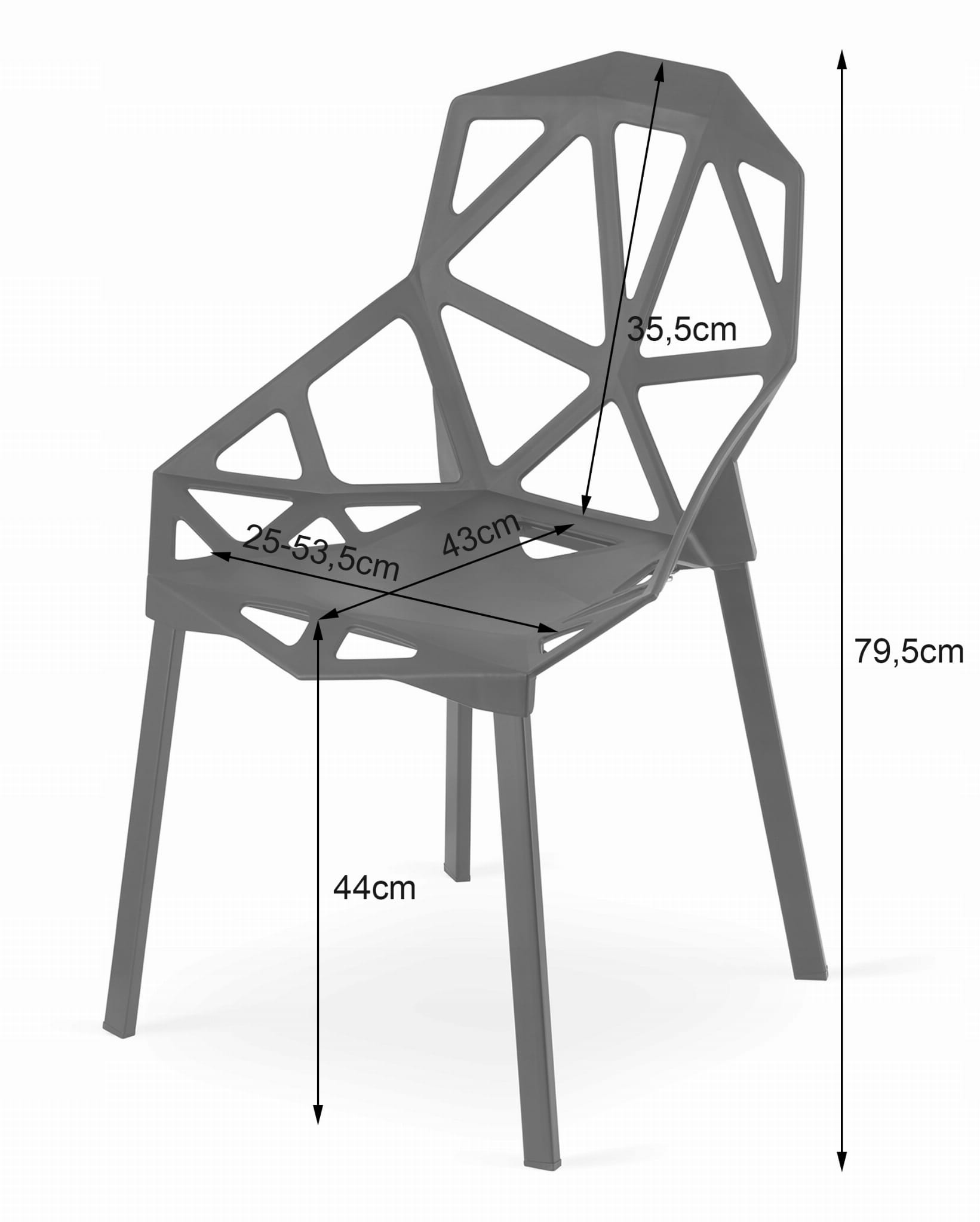 Apvalaus Stalo Komplektas Todi 60 Ash + 2 Kėdės Essen Juodos Spalvos