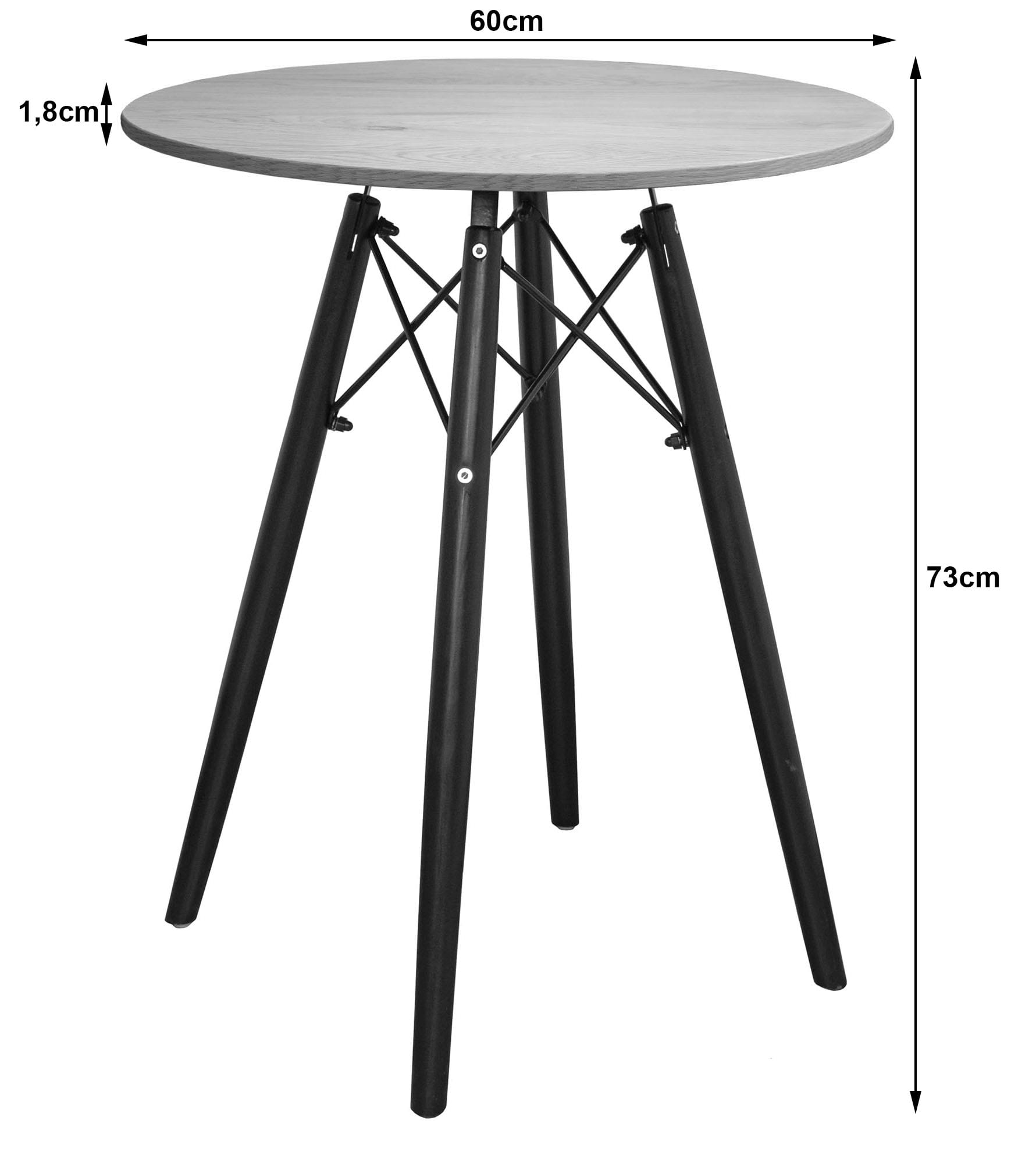 Todi Stalas Apvalus 60 Cm - Uosis