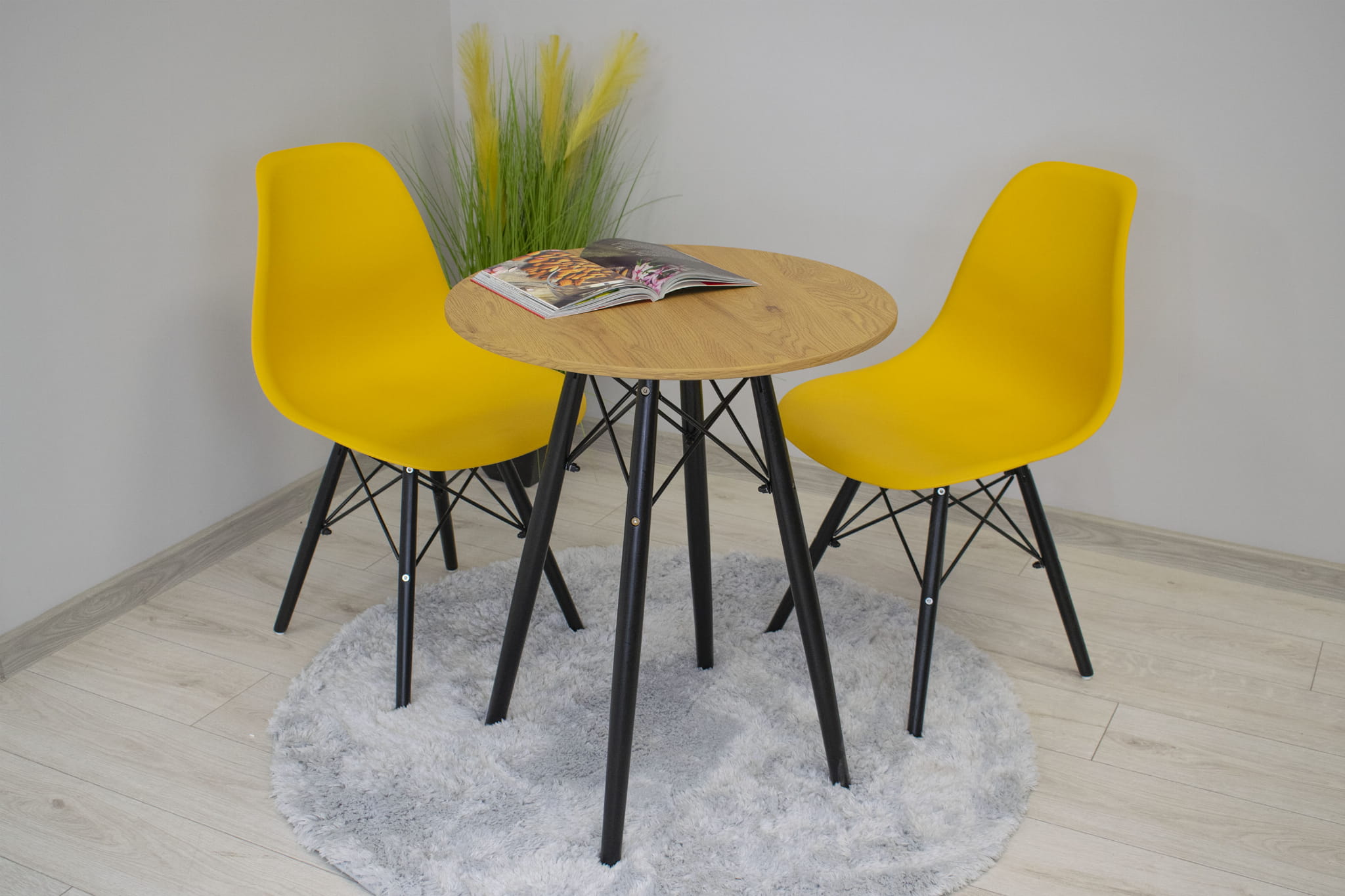 Todi Stalas Apvalus 60 Cm - ąžuolas