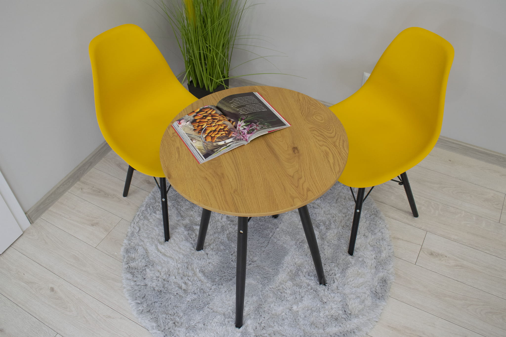 Todi Stalas Apvalus 60 Cm - ąžuolas